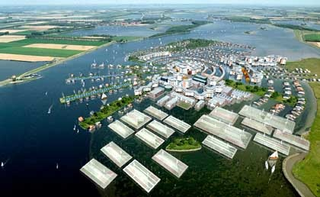 Illustration for article titled Modern Boat Homes to Survive Rising Sea Level